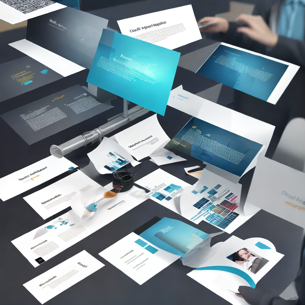 create a background for the presentation of a business project