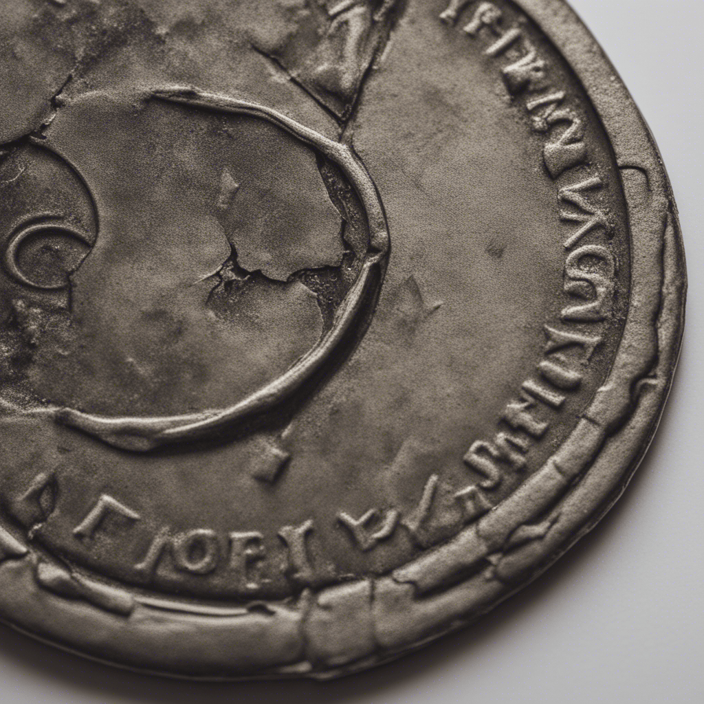 two parts of a broken coin