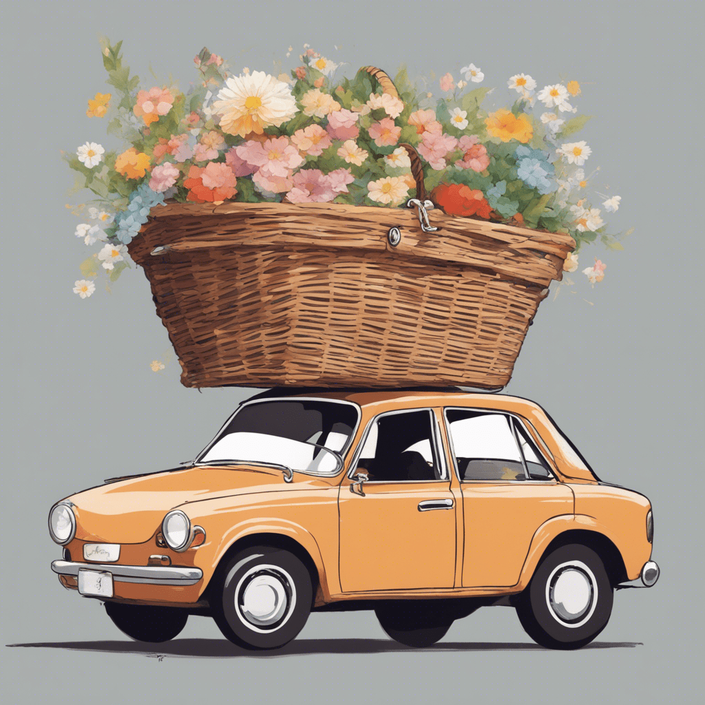 Car in the basket