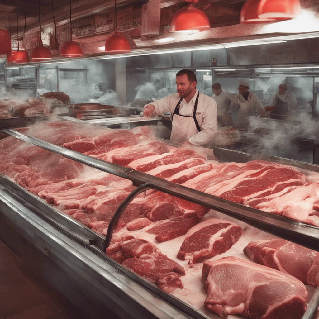 meat market, clean, beautiful, large selection of meat, good-natured sellers, satisfied customers
