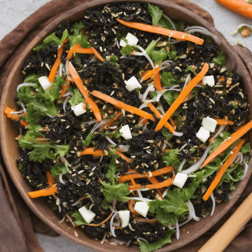 This recipe for the "Ryzhik" salad with nori seaweed sounds wonderful and healthy! Here is the suggested recipe:

Ingredients:

150 g fresh carrots
150 g hard cheese without rennet
3 sheets of nori seaweed
3 tbsp sunflower seeds
2 tbsp mustard oil
Himalayan black salt to taste
Preparation:

Fry the sunflower seeds in a dry frying pan until golden brown.
Grate the carrots. You can use a grater for Korean carrots or a fine grater.
Grate the cheese on a medium grater.
Cut the nori seaweed with scissors to the size of your choice.
Mix all the ingredients, add salt to taste, keeping in mind that nori and cheese can be salty. Dress the salad with mustard oil.
Bon appetit! This salad promises to be delicious and nutritious!